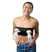 Pump Strap Hands-Free Pumping & Nursing Bra - Pump More in Less Time - Fits All Moms, Adjusts with Body (One Size, Cup A-DD, Black)