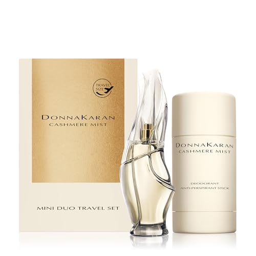 Donna Karan Cashmere Mist Discovery Mini Duo Set For Women - Eau de Parfum Mini Spray 0.25 Fl. Oz. & Anti-Perspirant Deodorant Stick 1.0 Oz.