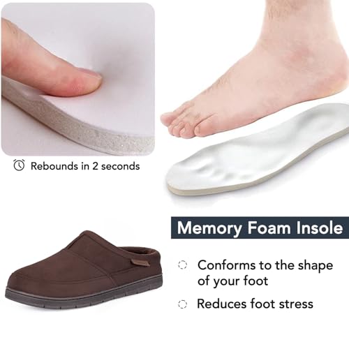 Image of RockDove Men's SoftStride Faux Suede House Slipper