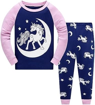 Little Girls Pajamas Sets Baby Girl 2Pcs 100% Cotton Pjs Kids Lon...