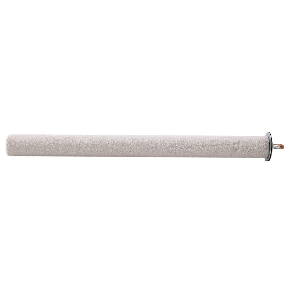 Akozon Weiße Vogel-Papageienstange, Stehende Stange, Schleifwerkzeug, Haustiere für Käfig, Weißer Vogel-Papagei (Holz, mattiert 2)