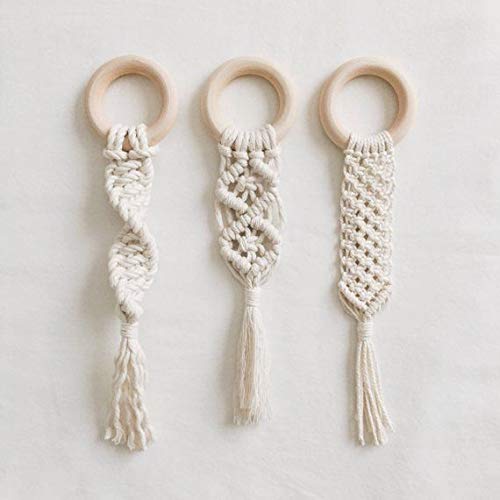 Get Inspired Wooden Rings Imported for Macrame Outer Diameter 7cms Pack of 6 Rings by Get Inspired 3