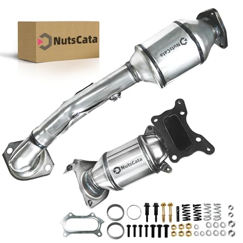 NutsCata 2-PCS Catalytic Converter Direct-Fit Compatible with Honda CRV CR-V 2010 2011 2.4L L4 EPA Compliant Replace OEM 53864 16594