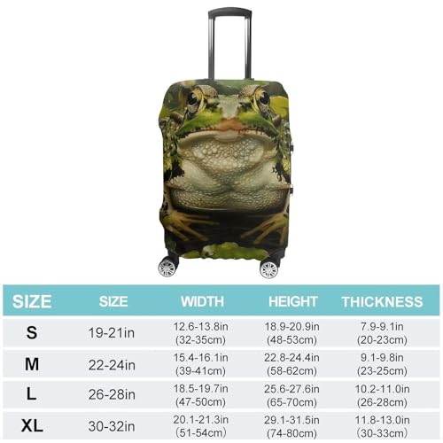 Lily And Frog Luggage Covers Tsa Approved Suitcase Cover Elastic Washable Luggage Sleeve Carry on Cover Protector Anti-Scratch Suitcase Protector Fits 19-30 Inch Case(XL)2