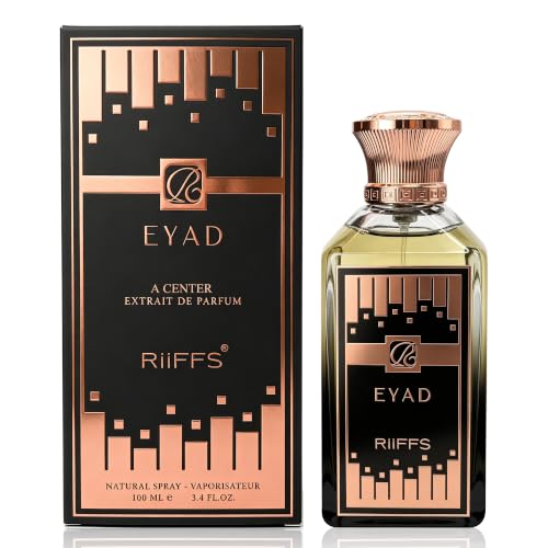 Image of A CENTER RIS Eyad Fragrance For Men Eau de Parfum 3.4 Fl Oz | Woody Aromatic | Crisp Lemon Cool Juniper Berry Cologne | Daily Use Spray Gift