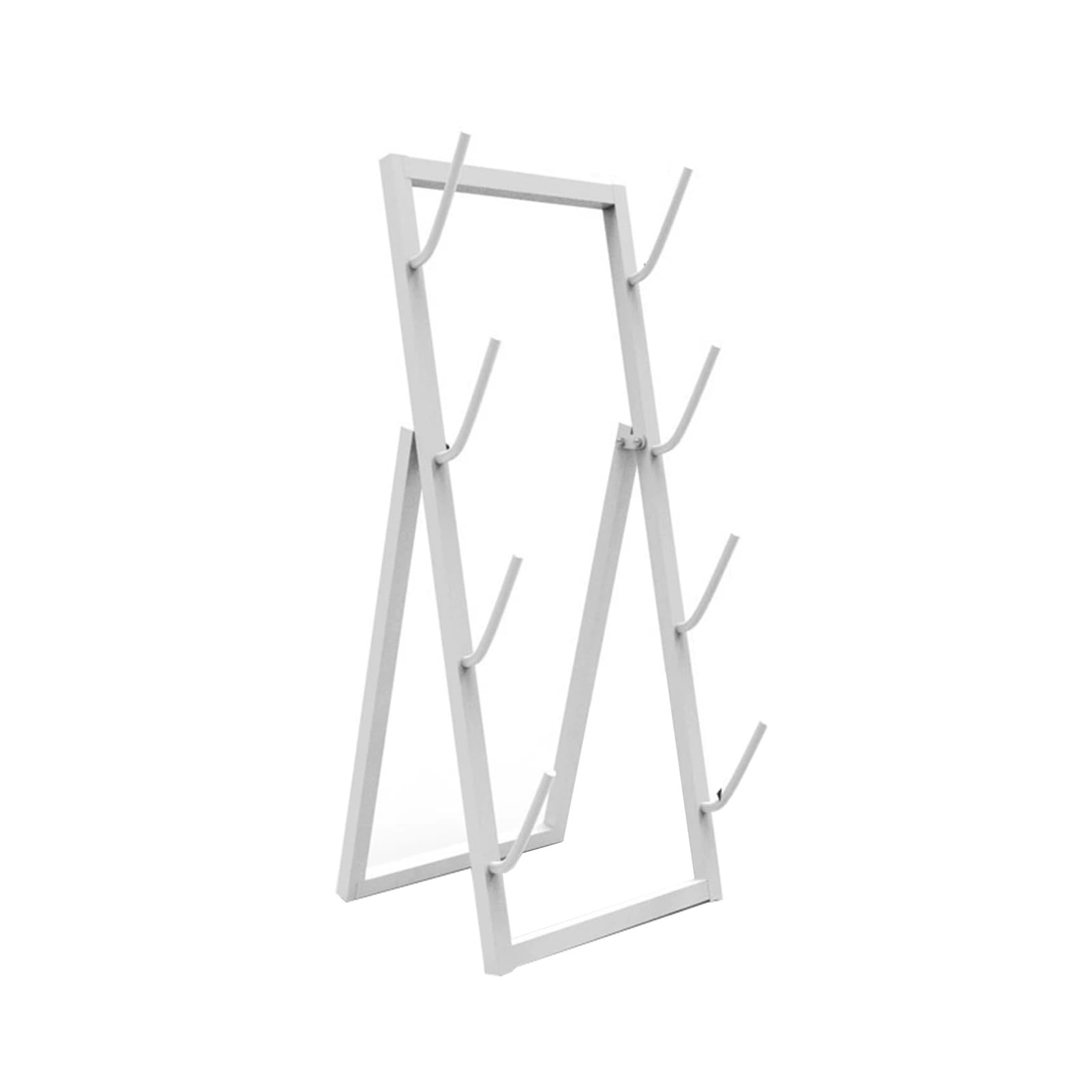 Aycdl White Skateboard Rack Floor Stand,Rack Skateboard Organizer Storage Racks Holds,For Garages Clubs And Skate Shops,-4-Layer