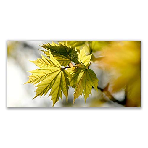 Impression sur toile 140x70cm de feuilles pour chambre moderne - 2