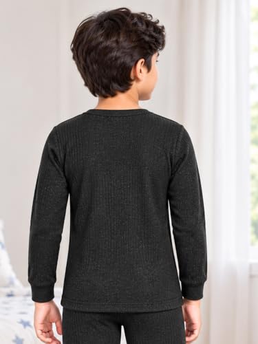 Image of Bodycare Insider Anti-Bacterial Solid Kids Thermal Top & Bottom Unisex Set