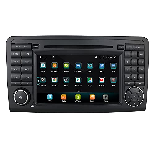 7 Inch Android 10 Car Navigation for Mercedes-Benz W164 X164 Car Radio Player 2G+32G Double Din Car DVD Player Supports 4G&WiFi Mirror-Link SWC Bluetooth Car Play