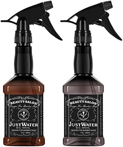 Empty Spray Bottles Refillable Sprayer Trigger Spray Bottle with Mist & Stream Modes for Essential Oil, Water, Kitchen, Bath, Beauty, Hair, and Cleaning 2 pack 650ML