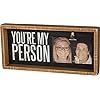 Primitives by kathy 37586 inset box photo frame youre my person  urban country home decor