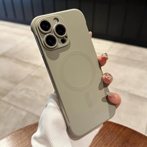 Coque iPhone 12 magnétique ultra fine gris mat protection arrière polycarbonate
