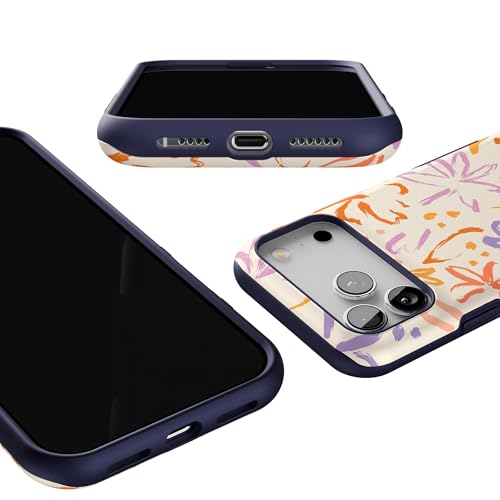 Coque iPhone 17 Pro Max protection antichoc floral hawaïen compatible MagSafe