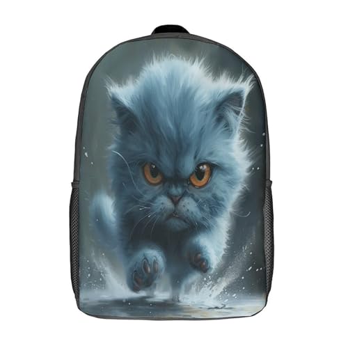 Sac à dos léger pour étudiant et primaire - Cartable ergonomique chat mignon