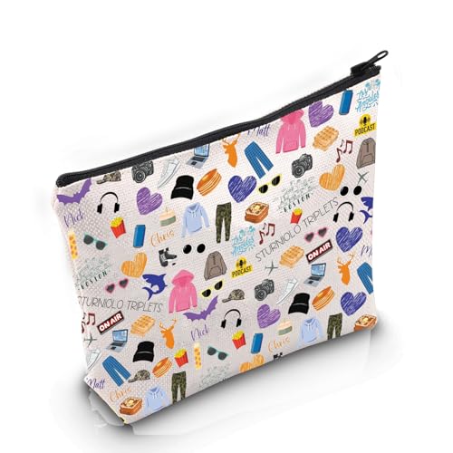 VAMSII Sturniolo Bolsa de maquiagem com tema Sturniolo Sturniolo para fãs da Sturniolo, bolsa de cos