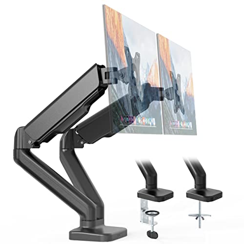 ❤ Crazy Deals Dual Monitor Stand - PUTORSEN Adjustable Gas Spring Monitor Desk Mount with C Clamp, Grommet Mounting Base - Dual Monitor Arm Fit Two 17 to 27 Inch Computer Screens - Each Arm Holds 4.4 to 14.3lbs 🛒 Flash Sale Dual Monitor Stand - PUTORSEN Adjustable Gas Spring Monitor Desk Mount with C Clamp, Grommet Mounting Base - Dual Monitor Arm Fit Two 17 to 27 Inch Computer Screens - Each Arm Holds 4.4 to 14.3lbs