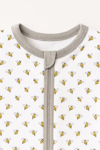 Image of TuddyBuddy 100% Cotton Wearable Blanket Sleeping Bag for Baby | Ideal for Babies & Kids Hypoallergenic Fabrics | Pack of 1 - Option 4 - Ditsy Bees, 12-18 Months