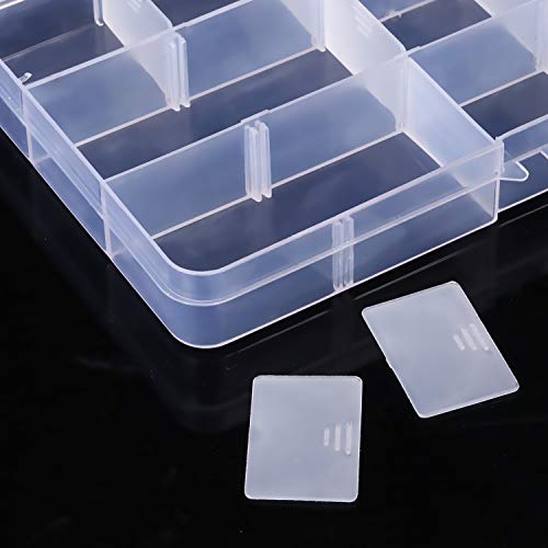 Tatuer Sortierboxen für Kleinteile Perlen Ohrringe Aufbewahrungsboxen Plastik Schmuck Einstellbar Sortimentskasten – Bild 7