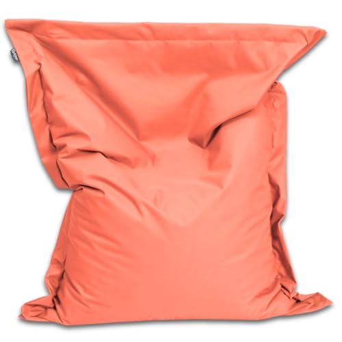 BuBiBag Sitzsack mit Füllung – fertig befüllt geliefert – Handgefertigt – Bean Bag Indoor & Outdoor – Kinder & Erwachsene – wasserabweisend weich bequem – 31 Farben 11 Größen