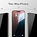 FLOLAB NanoArmour ONETIME PRO for iPhone 16 Pro Max Privacy Screen Protector, Anti-Reflective, 3D Edge-to-Edge, Anti-Spy Tempered Glass, Reinforced Edges, Durable, Smooth, Easy Install, Dust-Free