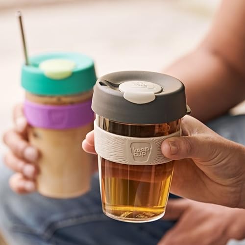 KeepCup Original, Lightweight Plastic Reusable Coffee Cup with Splashproof Sipper Lid - 12oz/340ml - Nitro - Image 3