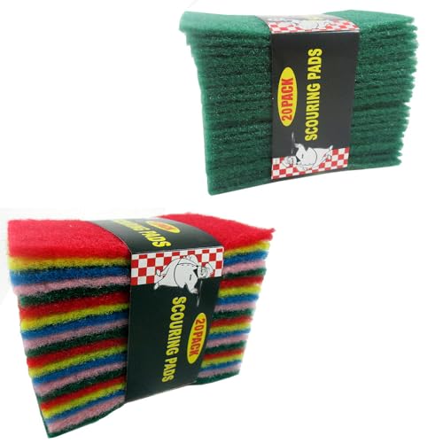 72 Scouring Pads Home Kitchen Scour Scrub Cleanning Pad Sponge Wholesale