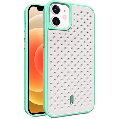 Image of amazon basics Basic Case for Apple iPhone 12 (Silicone Green)