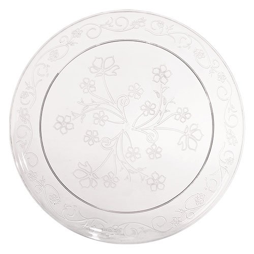D'Vine Clear Deluxe Round Dinner Plates - 9