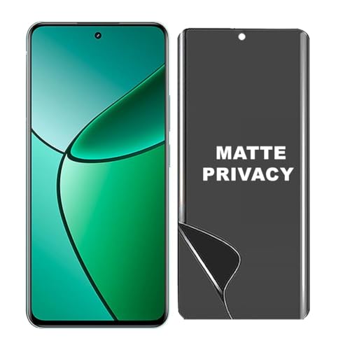 Image of RESOLUTE UNBREAKABLE EDGE TO EDGE MATTE PRIVACY MEMBRANE SCREEN GUARD COMPATIBLE FOR REALME 12 PLUS | TPU FRONT | UNBREAKABLE MATTE PRIVACY MEMBRANE | ANTI GLARE | ANTI SPY | SCRATCH RESISTANT (PACK OF 1)