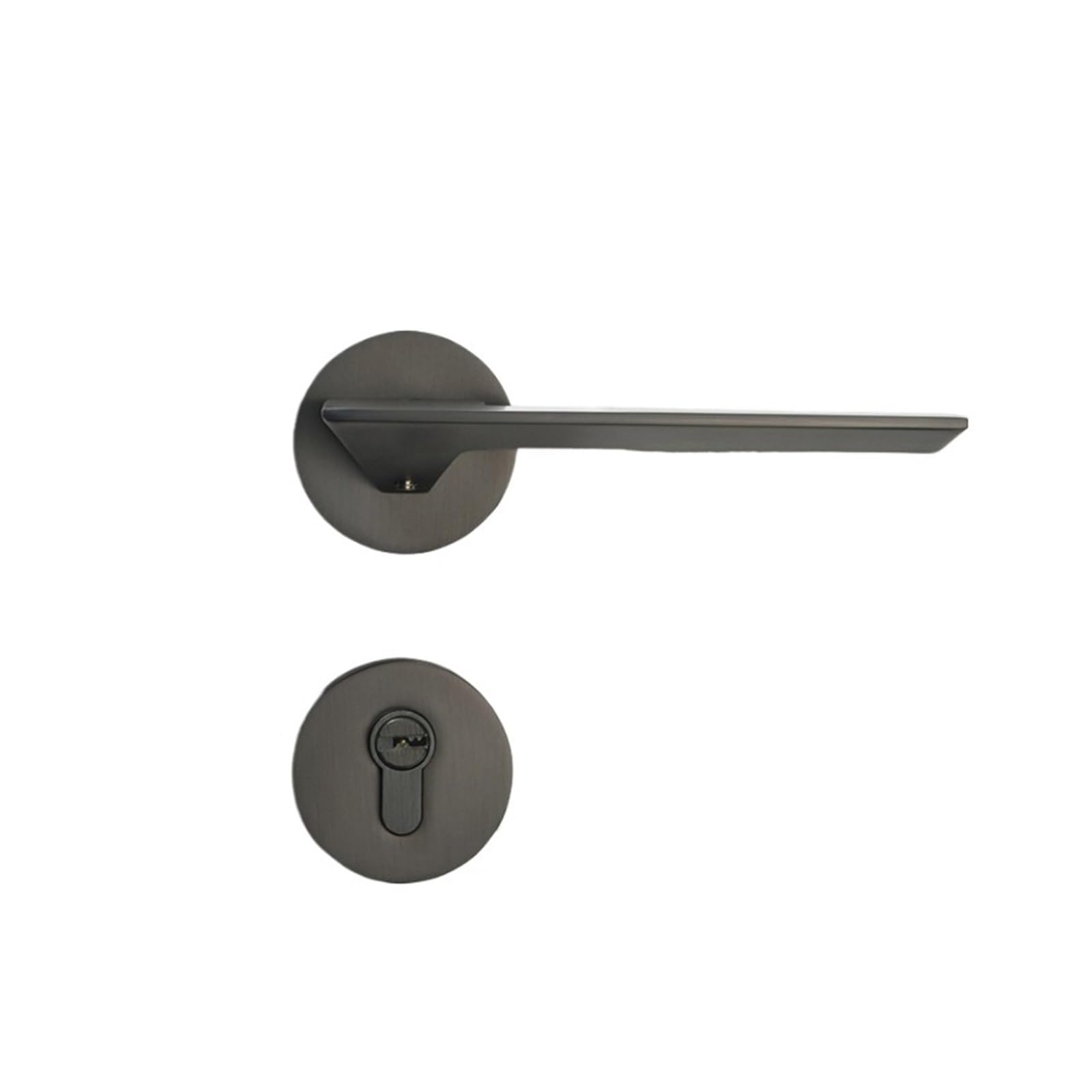 NYRXRYTCA Door Lock Indoor Bedroom Door Lock Silent Magnetic Door Lock American Black Split Lock Handle Lock(Magnetic lock body)