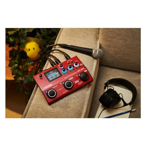 BOSS VE-22 Vocal Performer | Advanced Multi-Effects Processor for Singers | Powerful Harmony & Doubling Functions | Auto Pitch Correction | Ideal for Stage Performance, Recording, Livestreaming & More