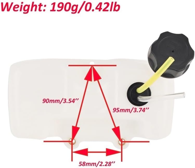 KF01071BA Fuel Tank Assembly With Cap Fit For TU26 25.6Cc Lawnmower Brushcutter Parts
