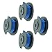 Price comparison product image RAC124 Spool Replacement Strimmer Line 1.6mm Compatible with Ryobi OLT1832 RLT183215 RLT2925 RLT1825M13 OLT1831 ONE+ Cordless Grass Trimmer-18v 24v 40v (4pcs)