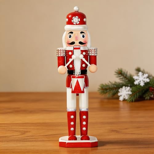 Casse-noisette bois avec perles Z3630 déco Noël classique