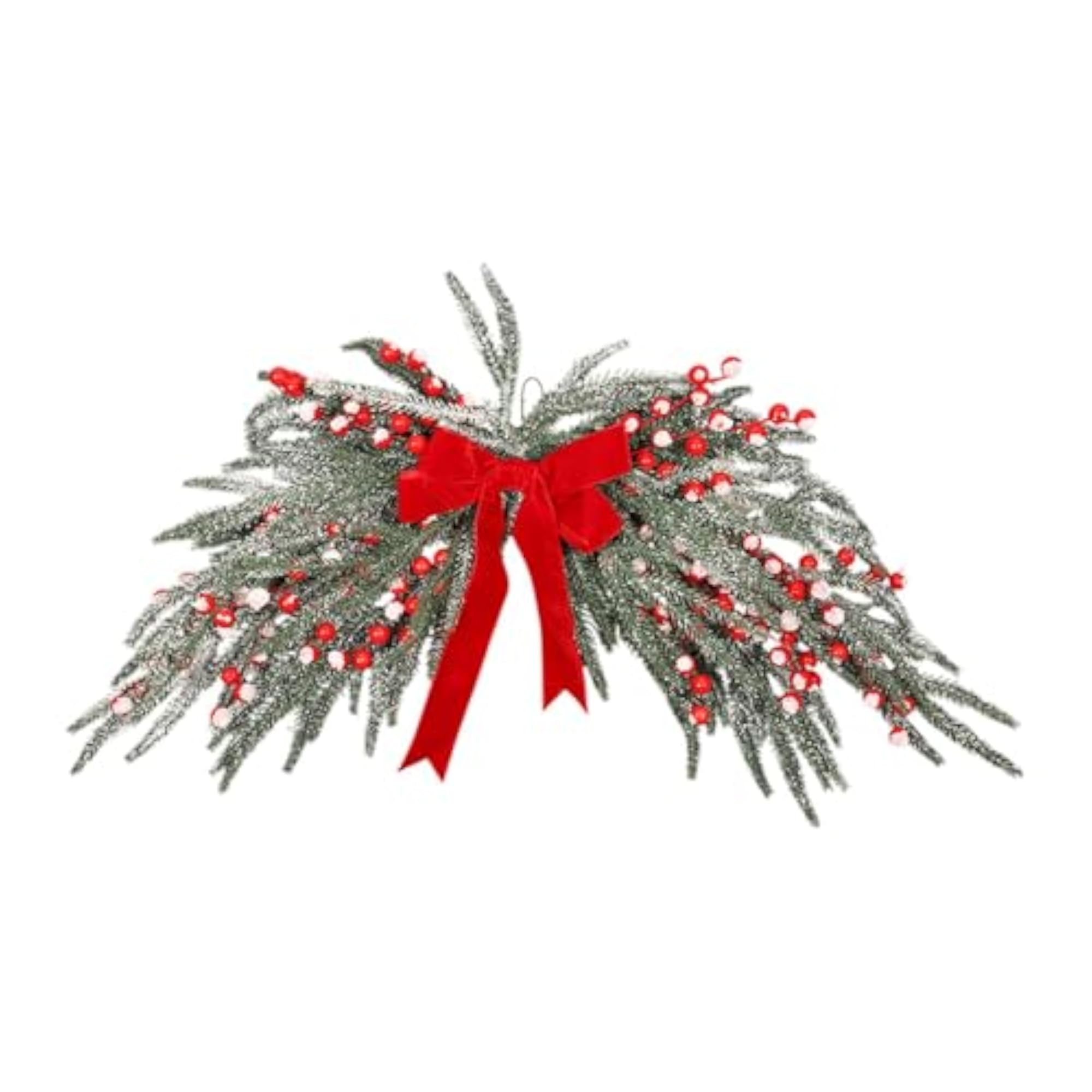 Christmas Garland Wall Decor Holiday Artificial Holly Wreath