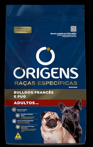 Origens Ração Seca Para Cães Adultos Raças Específicas Buldog Fra...