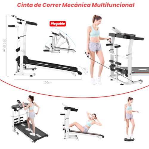 Caminadoras Manuales o Mecánicas: Modelos Plegables con Inclinación Ajustable y Sin Cable de Alimentación 11 Imagen adicional