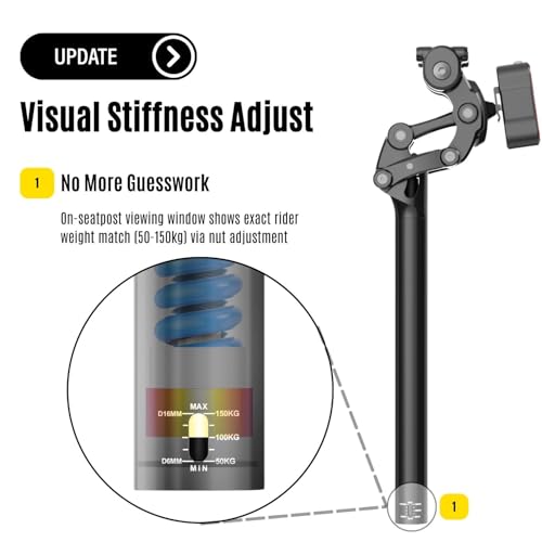 Image of SAFORT SP19 Suspension Seatpost for eBike, Heavy Riders 330lbs