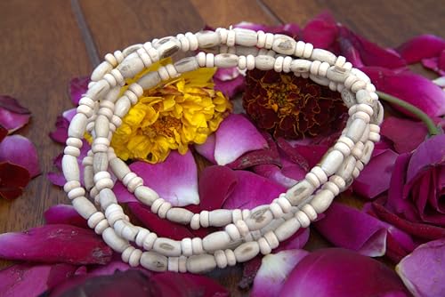 Image of ISKCON VRINDAVAN Original Tulsi Kanthi Mala - Unisex Adult Jaap Chanting Mala from Vrindavan Dham
