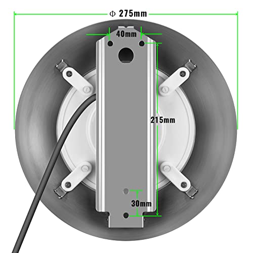 LyLmLe LED Swimming Pool Light Resin Filled Ultra-Flat,35W Underwater Submersible Lights Surface Mounted with 316L Stainless Steel Housing - Image 4