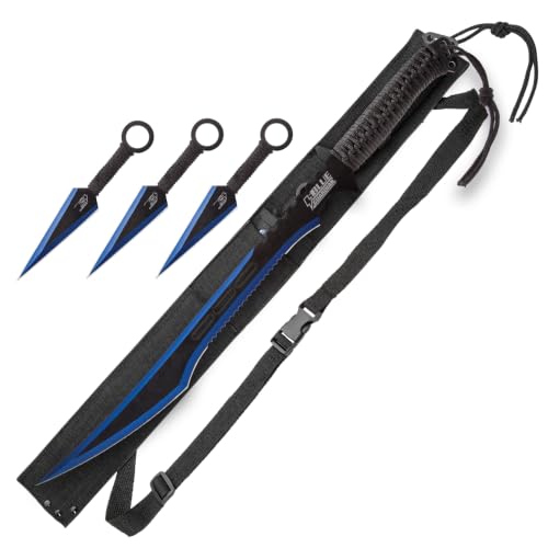 K EXCLUSIVE Ninja Sword And Kunai Set (BLUE)