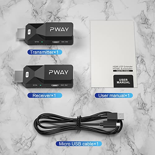 Extensor HDMI 1080p adaptador de transmisión de señal a larga distancia sobre Cat5 Cat6 7