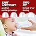 4-Pack Baby Bottle Caps for Philips Avent Natural Bottles, Baby Bottle Lids, Baby Bottle Nipple Caps for Avent Natural Plastic and Glass Bottles