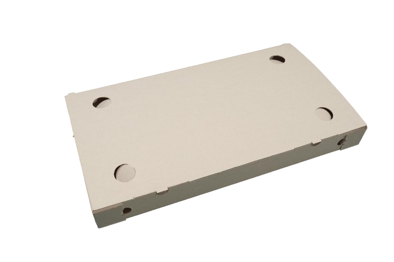 Scatola per pizza 55 x 35 x 5 Confezione da 100 pezzi Bianco
