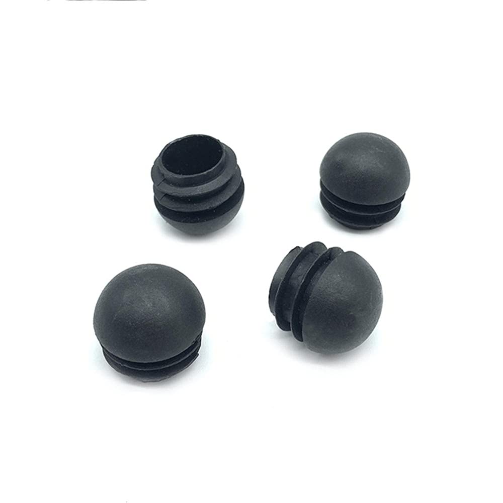 Tapas de plástico para patas de muebles, cubiertas abovedadas semiesféricas, insertos de patas de mesa y sillas, tapones de PVC acanalados, paquete de 4