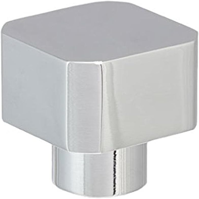 EVI Herrajes 1071/25 - Knob, Finish White Chrome (Brass), White,chrome
