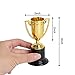 ZZYFGH 12 Pack Mini Trophies, 4 Inch Mini Gold Award Trophy Cup, Plastic Gold Award Trophy Cups, Golden Award Trophy Cups Set for Sports, Party Favors, Tournaments, Competitions