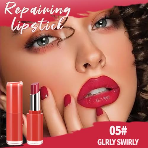 Image of Matte Creamy Lipstick for Women, Long Lasting Waterproof Velvet Lipstick, Lip Stick Crayon Buildable Blendable Creamy Color, Moisturizing Longwear Lip Makeup 05#
