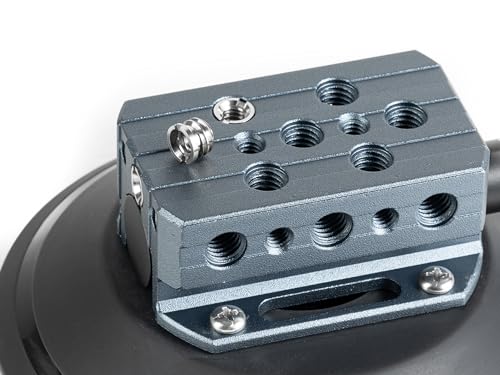 Image of 9.Solutions 6 inch Suction Cup, Unique Cheese Block, Screw on Any Side, 9.VB5105M, Duty Power-Grip Industrial Suction Plate for car Mount, 6 Inches