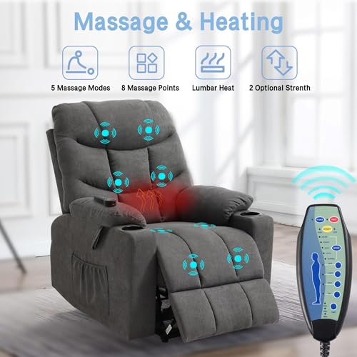 Sillón reclinable eléctrico con soporte para teléfono miniatura 4